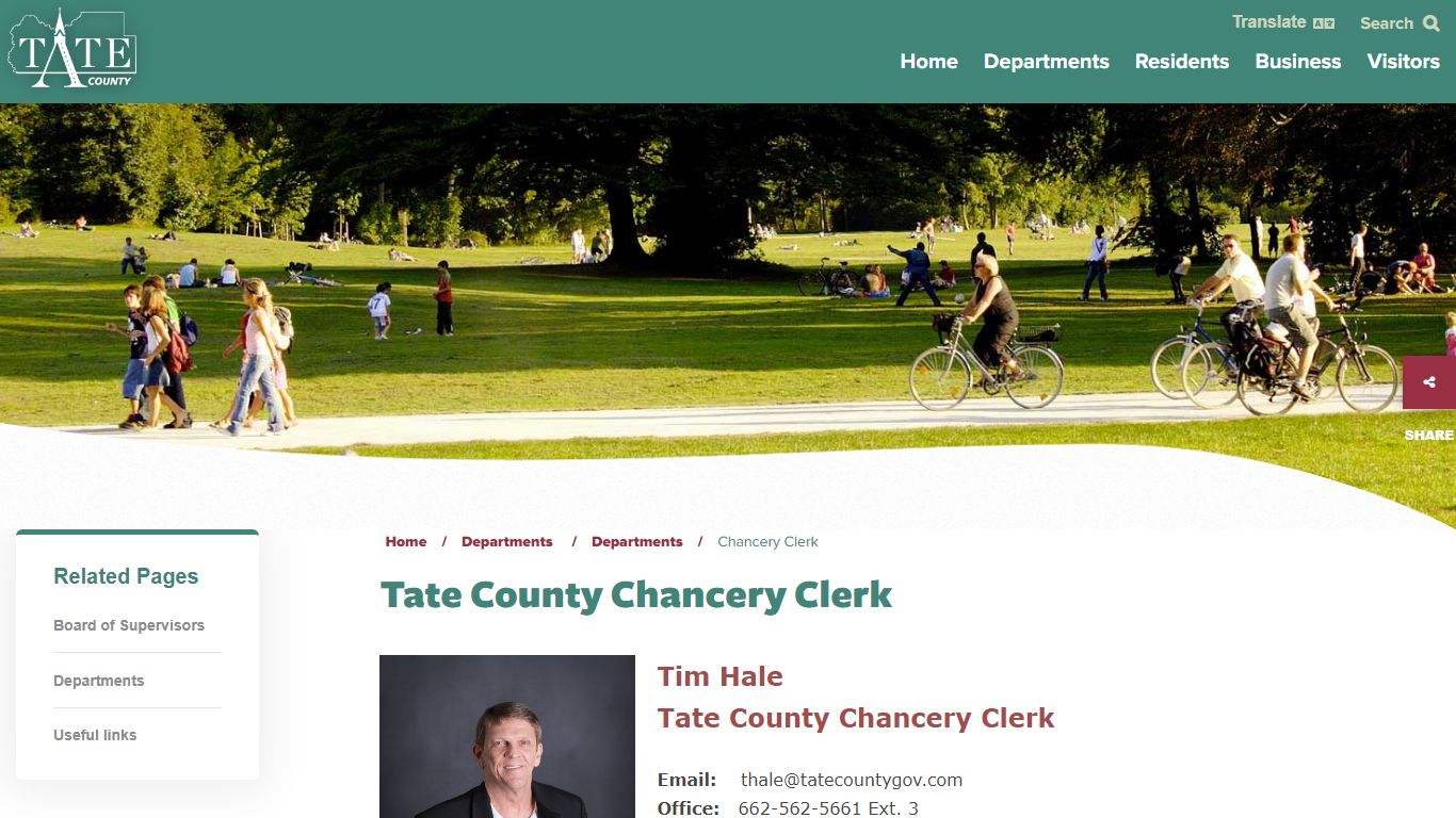 Tate County Chancery Clerk